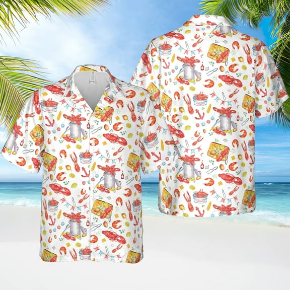 Crawfish Boil Hawaiian Shirt, Louisiana Crawfish Shirt, Crawfish Season Hawaii Shirt, Funny Button Up Shirt