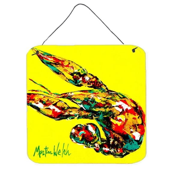 Crawfish Craw Time Aluminium Metal Wall Or Door Hanging Prints