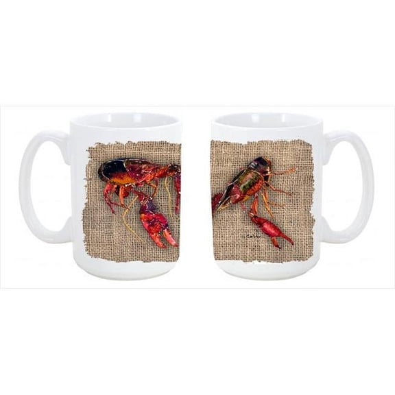 Crawfish Dishwasher Safe Microwavable Ceramic Coffee Mug 15 oz.