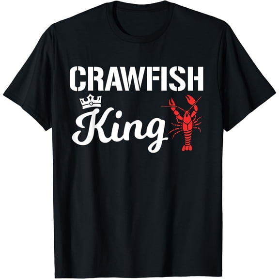 Crawfish King Shirt Funny Crayfish Boil Crew Festival Men T-Shirt