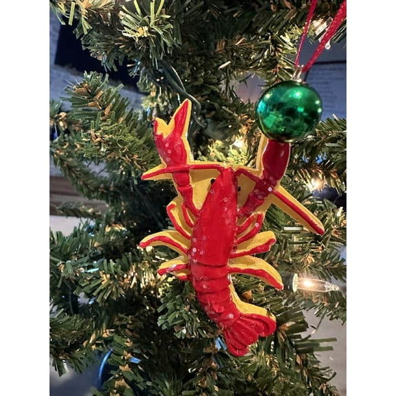 Crawfish Lobster Boil red Ornament Christmas Mardi Gras New Orleans