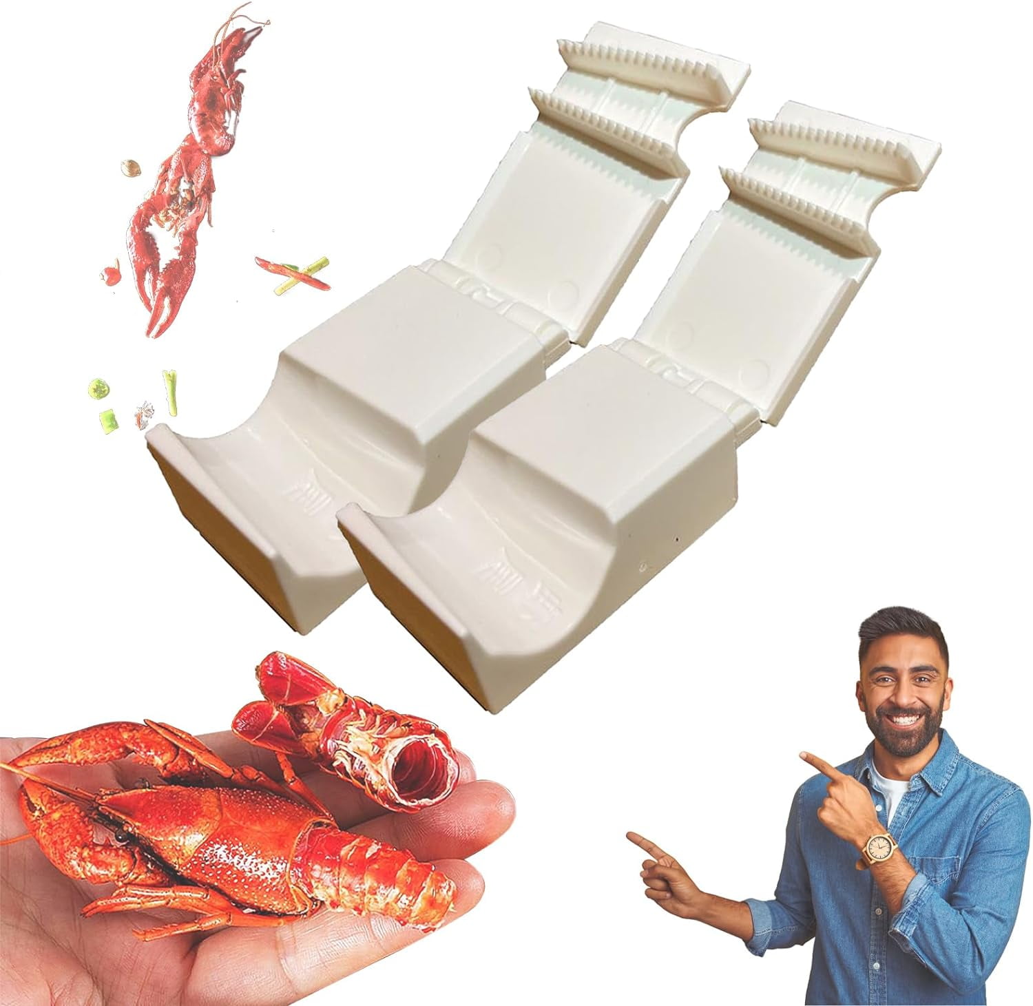 Crawfish Peeler, Crawfish Shucker, Crawfish Sheller Tool for Peeling