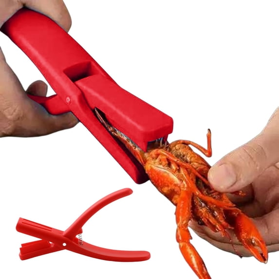 Crawfish Peeler Tool,Portable Crawfish Shucker Shrimp Peeler Ergonomic Seafood Shelling Gadget for Easy Shell Removal In Kitchen(Red)