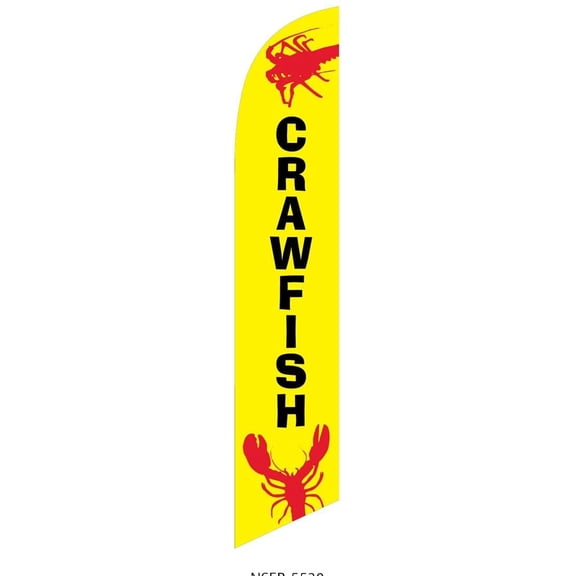Crawfish Replacement Feather Banner Swooper Flag Sign