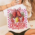 thumbnail image 1 of Crawfish Season T-Shirt, Preppy Crawfish Tee, Boil Party Graphic Shirt, Trendy Seafood Festival T-Shirt, 1 of 5