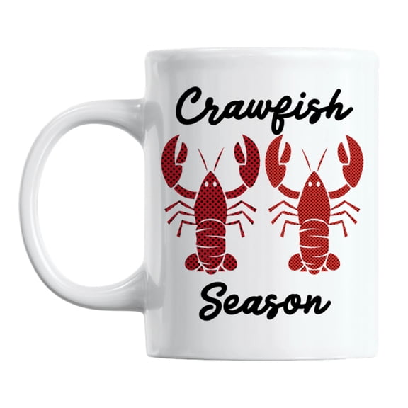 Crawfish Season feat. Crayfish or Crawdad Coffee & Tea Mug Cup (11oz)