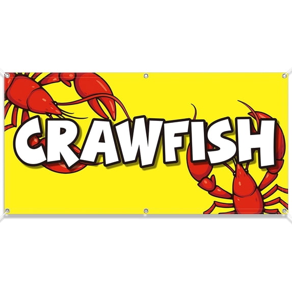 Crawfish Sign Funny Metal Tin Signs 12×8 Inch