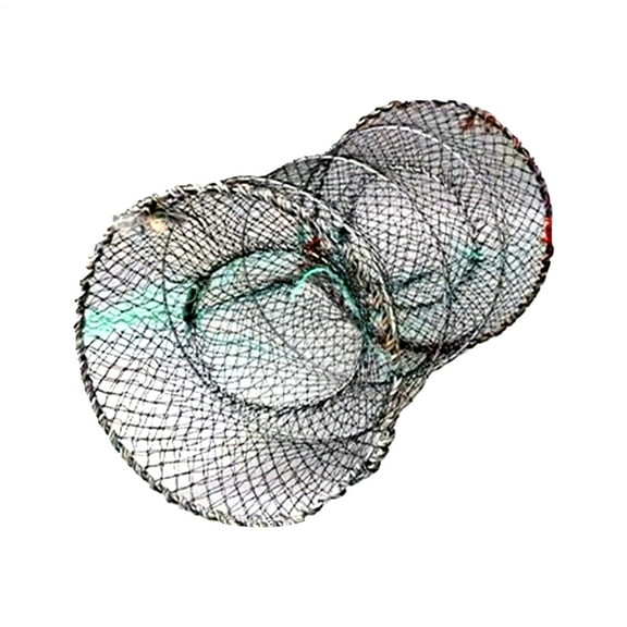 Crawfish Trap Fishing Traps Multifunctional Foldable Floating Bait Cage Cast Net for Freshwater Trapping Beach Seining Tidal Zones Reefs Survival
