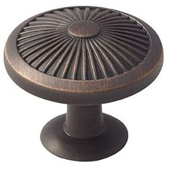 Amerock Crawford 1-3/8 in (35 mm) Diameter Oil-Rubbed Bronze Cabinet Knob