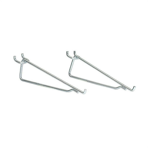 CRAWFORD 18580 Shelf Bracket Hook, Silver