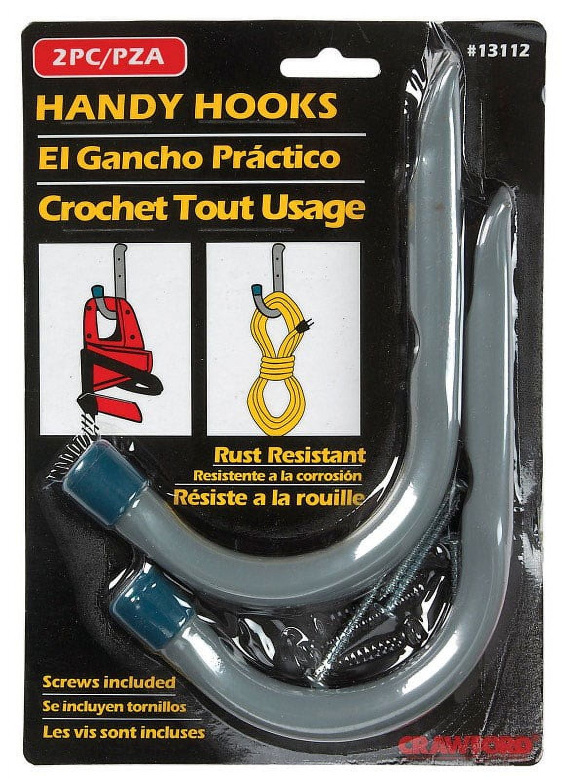 CRAWFORD 13112-6 Storage Hook, 25 lb Weight Capacity, Galvanized Steel