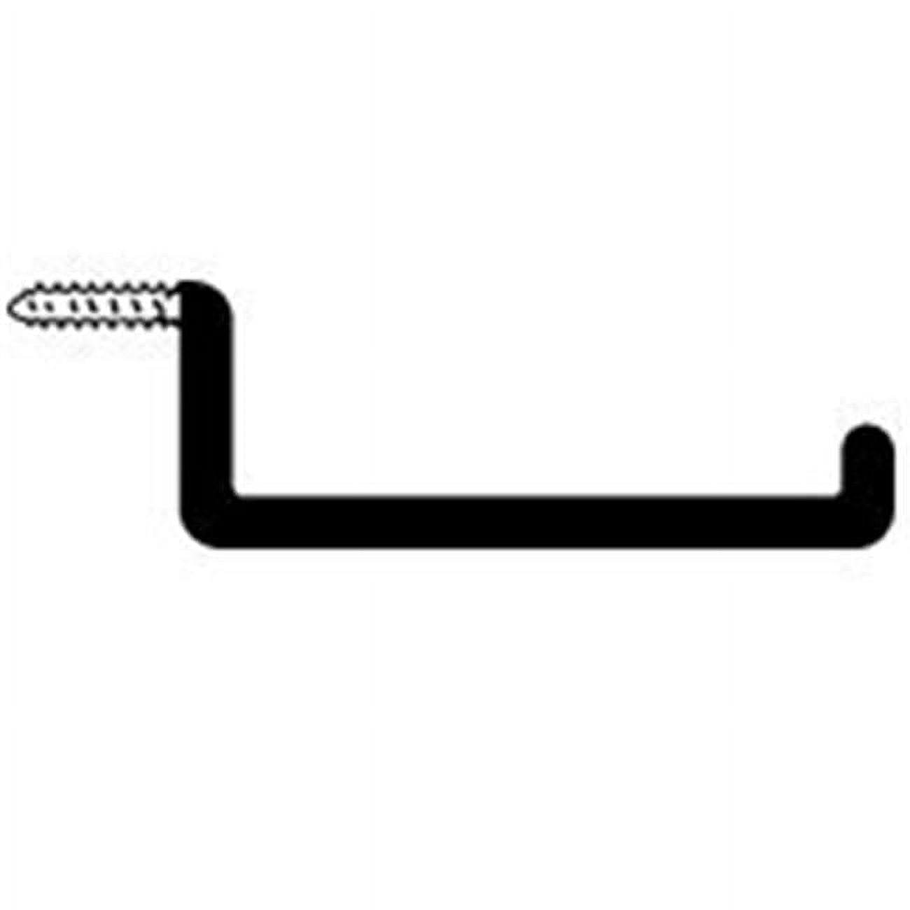 Crawford 7 in. L Vinyl Coated Black Steel Large Ladder Hook 50 lb. cap. 1 pk