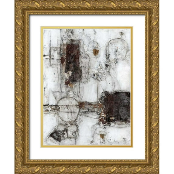 Crawford, Beverly 12x14 Gold Ornate Wood Framed with Double Matting Museum Art Print Titled - Metaphysical I