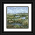thumbnail image 1 of Crawford, Beverly 26x26 Black Ornate Wood Framed with Double Matting Museum Art Print Titled - Marshland IV, 1 of 4