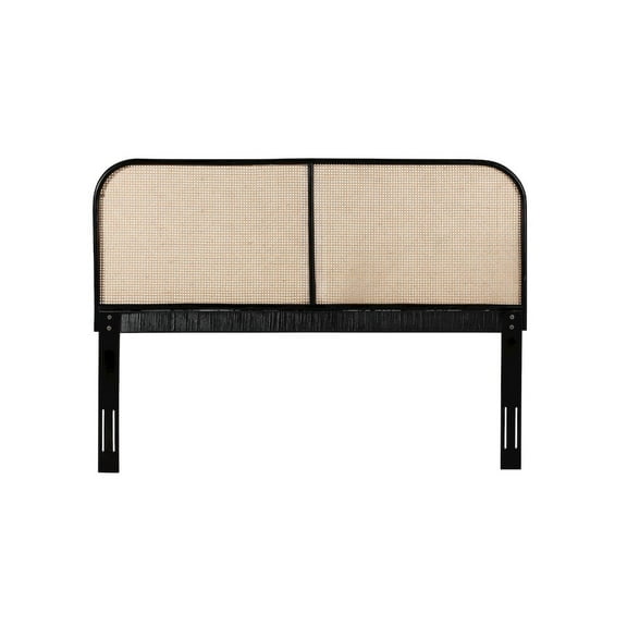 Crawford & Burke East Indie Cane and Teak Headboard