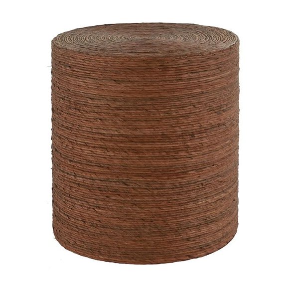 Crawford & Burke Hana Woven Rattan End Table