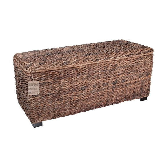 Crawford & Burke Huntington Woven Banana Leaf Storage Trunk