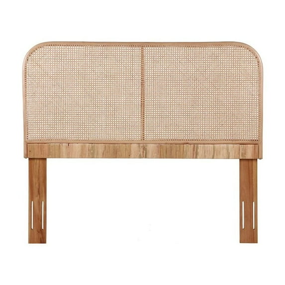 Crawford & Burke Lombok Cane and Teak Headboard