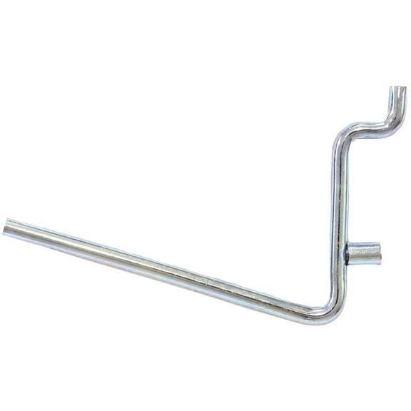 Crawford Chrome Plated Silver Steel 2.5 in. Peg Hooks 5 pk