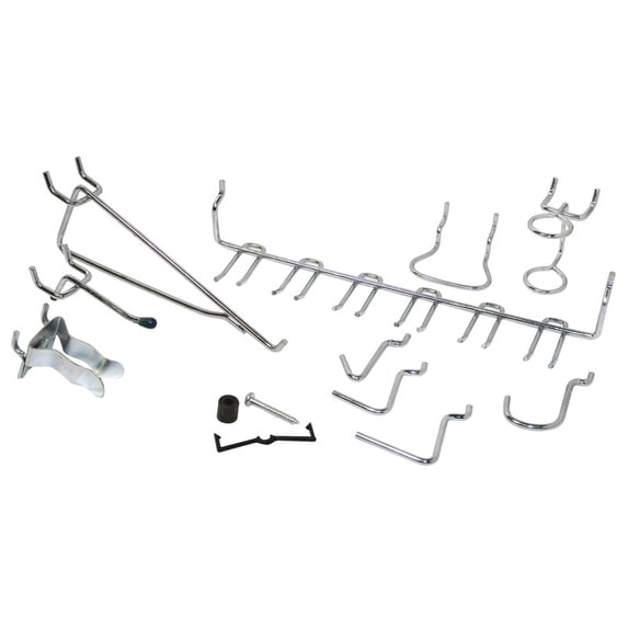 Crawford Crawford - 1851A - Zinc Plated Silver Steel Peg Hook Assortment 47/Pack