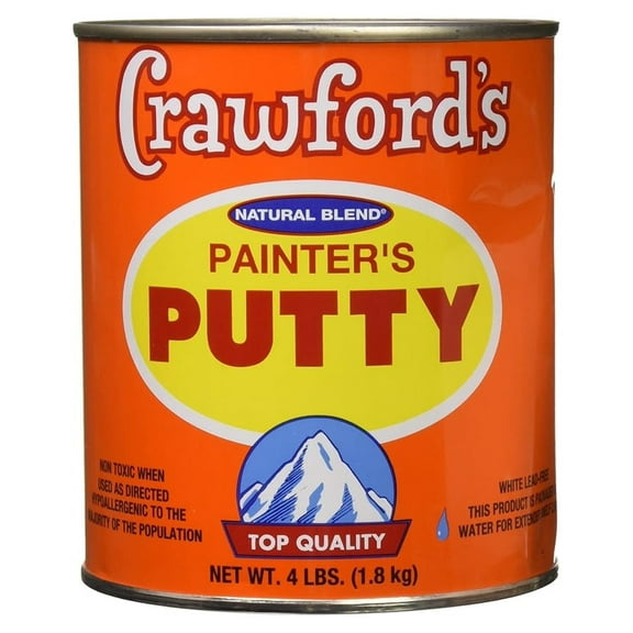 Crawford Painters Putty, Quart Natural Blend - Paint & Stains, Wall Repair, Wood Filler, Home Improvement, Made in USA