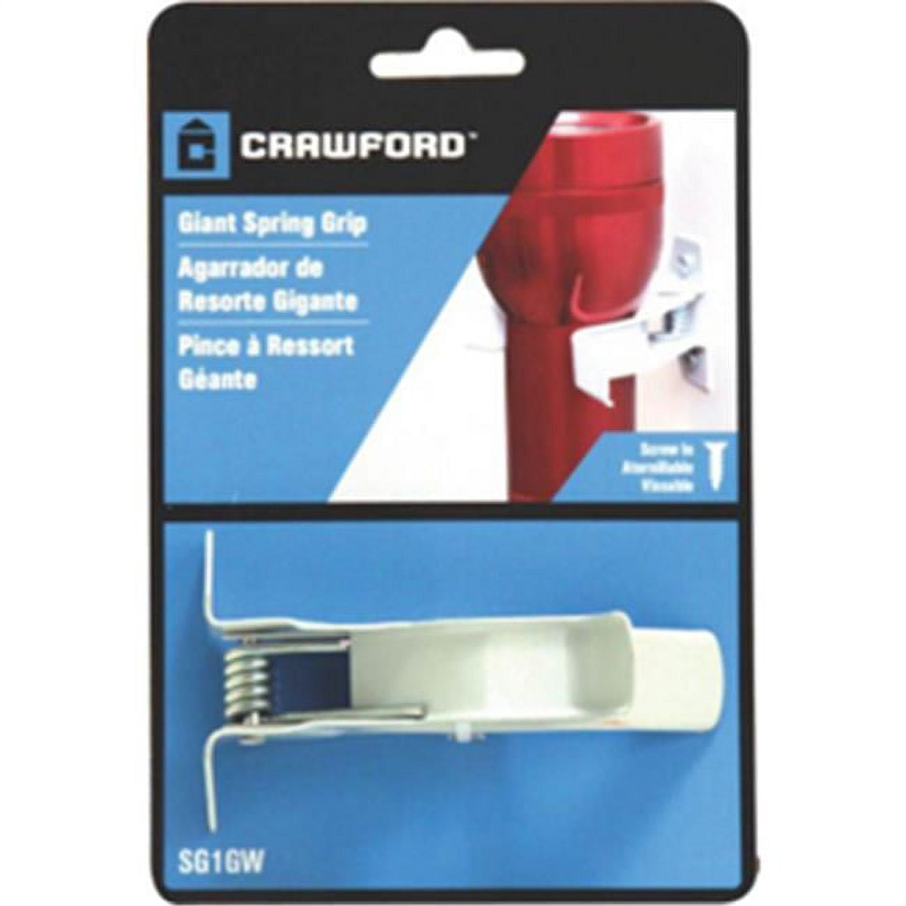 Crawford SG1GW Giant Spring Grip Clip Steel White