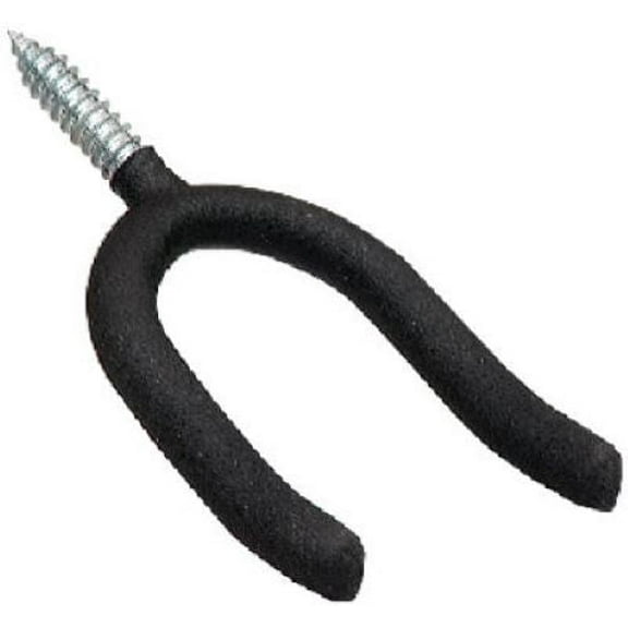 Crawford SH13-25 Rubber Coated Screw In "U" Shape Storage Hook Hangers - Quantity of 12