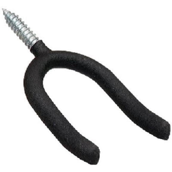 Crawford SH13-25 Rubber Coated Screw In "U" Shape Storage Hook Hangers - Quantity of 75