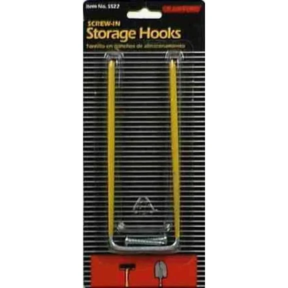 Crawford Ss22 Hook Tool Screwin 6" To 5 Lb, Stl Medium Duty