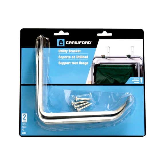 Crawford UHS3-6 Utility Bracket Hang Up Mounting Galvanized Steel