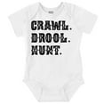thumbnail image 1 of Crawl Drool Hunt Hunting Life Cute Romper Boys or Girls Infant Baby Brisco Brands 12M, 1 of 6