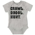 thumbnail image 1 of Crawl Drool Hunt Hunting Life Cute Romper Boys or Girls Infant Baby Brisco Brands 6M, 1 of 6
