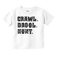 thumbnail image 1 of Crawl Drool Hunt Hunting Life Cute Toddler Boy Girl T Shirt Infant Toddler Brisco Brands 4T, 1 of 6