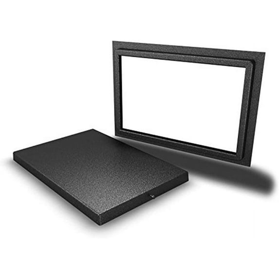 Crawl Space Access Door without Louvers - Read Instructions Prior to Ordering (Black, for 20" Height x 32" Width Openings)