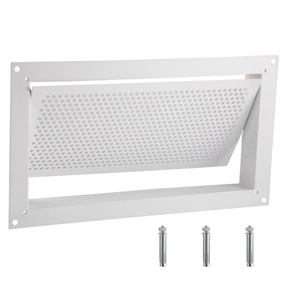 Crawl Space Flood Vent 8"x16" Foundation Vent Wall Vent - Zinc Coated Steel Flood Protection for Basements, Garages & Crawlspaces