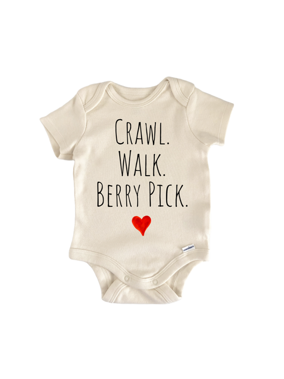 Crawl Walk Berry Pick - Baby Bodysuit