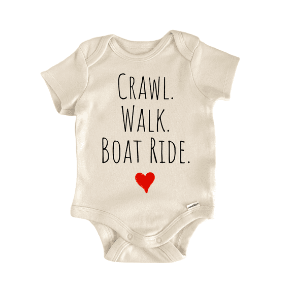 Crawl Walk Boat Ride - Baby Bodysuit