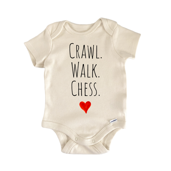 Crawl Walk Chess - Baby Bodysuit