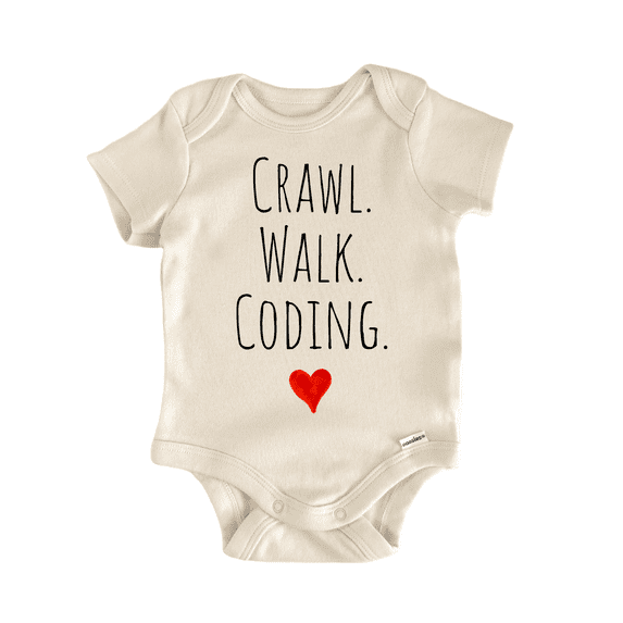 Crawl Walk Coding - Baby Bodysuit