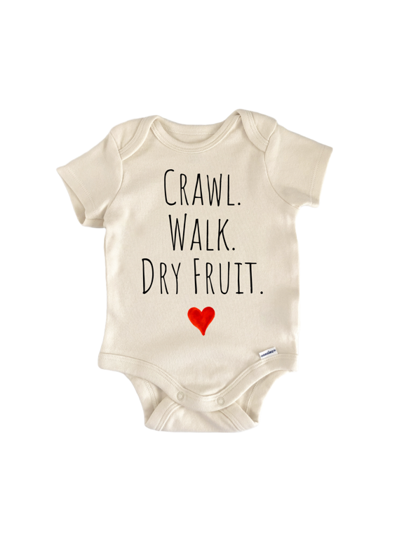 Crawl Walk Dry Fruit - Baby Bodysuit