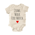 thumbnail image 1 of Crawl Walk Fire Watch - Baby Bodysuit, 1 of 6