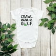 thumbnail image 1 of Crawl Walk Golf Onesie Golfing Baby Onesie, Golf Baby Body Suit. Newborn Baby Gift, Cute and Cool Baby Bodysuit, Cute Natural Baby Onesie, BABY BODYSUIT LAT 4424, 1 of 3