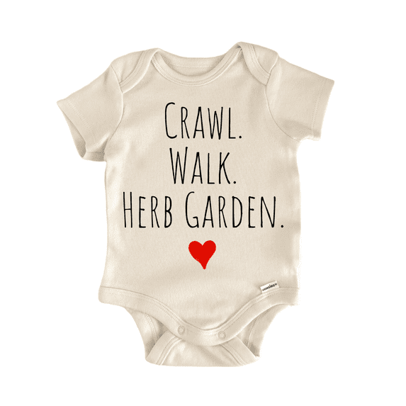 Crawl Walk Herb Garden - Baby Bodysuit
