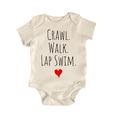 thumbnail image 1 of Crawl Walk Lap Swim - Baby Bodysuit, 1 of 6