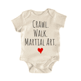 thumbnail image 1 of Crawl Walk Martial Art - Baby Bodysuit, 1 of 6