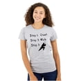 thumbnail image 1 of Crawl Walk Ninja Stealth Karate Womens Slim Fit Graphic Tee Brisco Brands M, 1 of 5