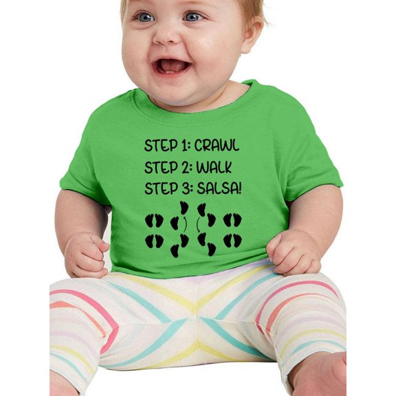 Crawl Walk Salsa T-Shirt Infant -Smartprints Designs,  18 Months