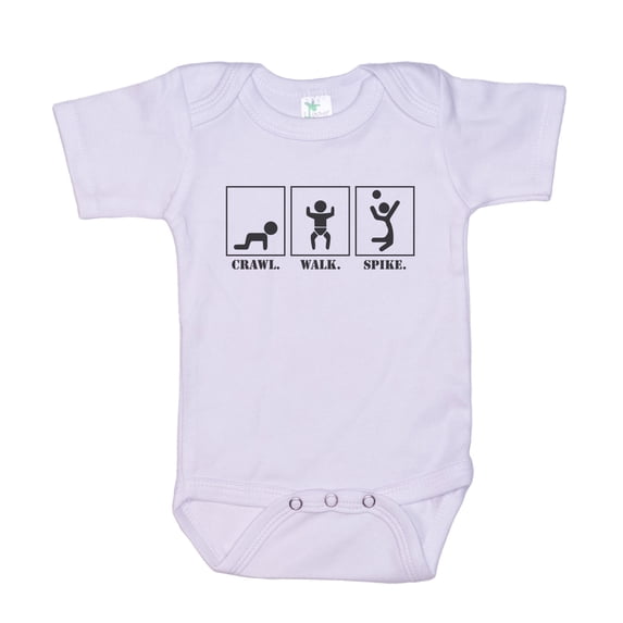 Crawl Walk Spike Baby Onesie