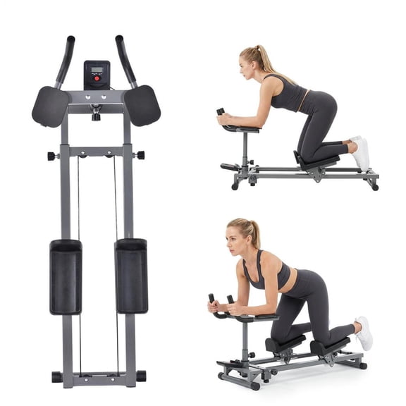 Crawl Workout Machine and Spine Twist Trainer, Adjustable Length and Height for Full Body Low-Impact Cardio, Steel Frame Core Trainer for Home and Office Use