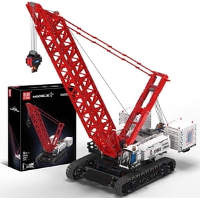 Crawler Crane Building Block Kits, Mobile Crane Heavy-Duty Crane Model Set to Build, APP Control Large Engineering Vehicle, Collectible Set (4494+ Pieces)